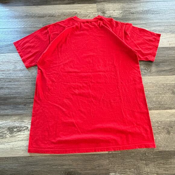 Vintage Russell Athletics Red USA Made Athletic Front Logo T-shirt‎ Spellout - Picture 5 of 7